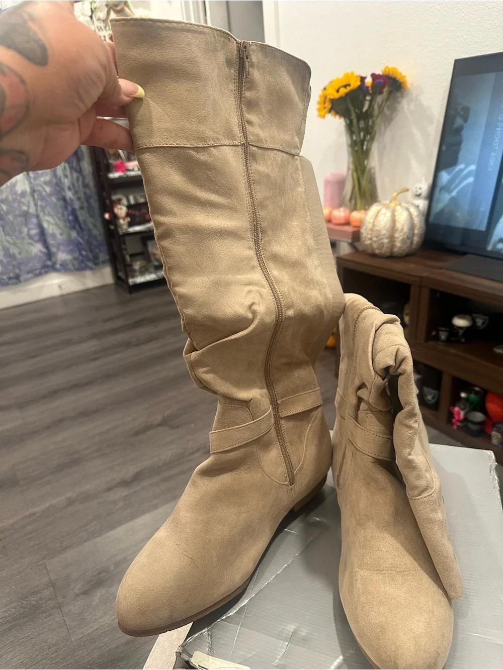 Beacon Tan Over-the-Knee Slouch Boots